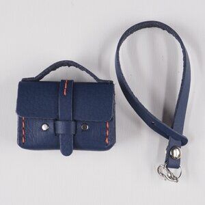 Handmade Mini Leather bag purse bag charm Tiny BJD Blythe size 04-02